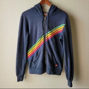 Aviator Nation Disco 2 Hoodie Navy Size Small